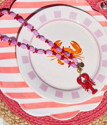 Touch of red necklace - studio frenchie