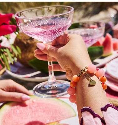 bracelet pink bubbles - studio frenchie