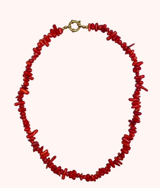 Flint red necklace - Bonnie studios