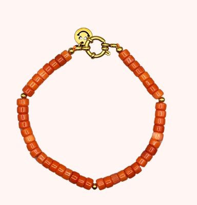 Tommy gold orange bracelet - Bonnie studio’s