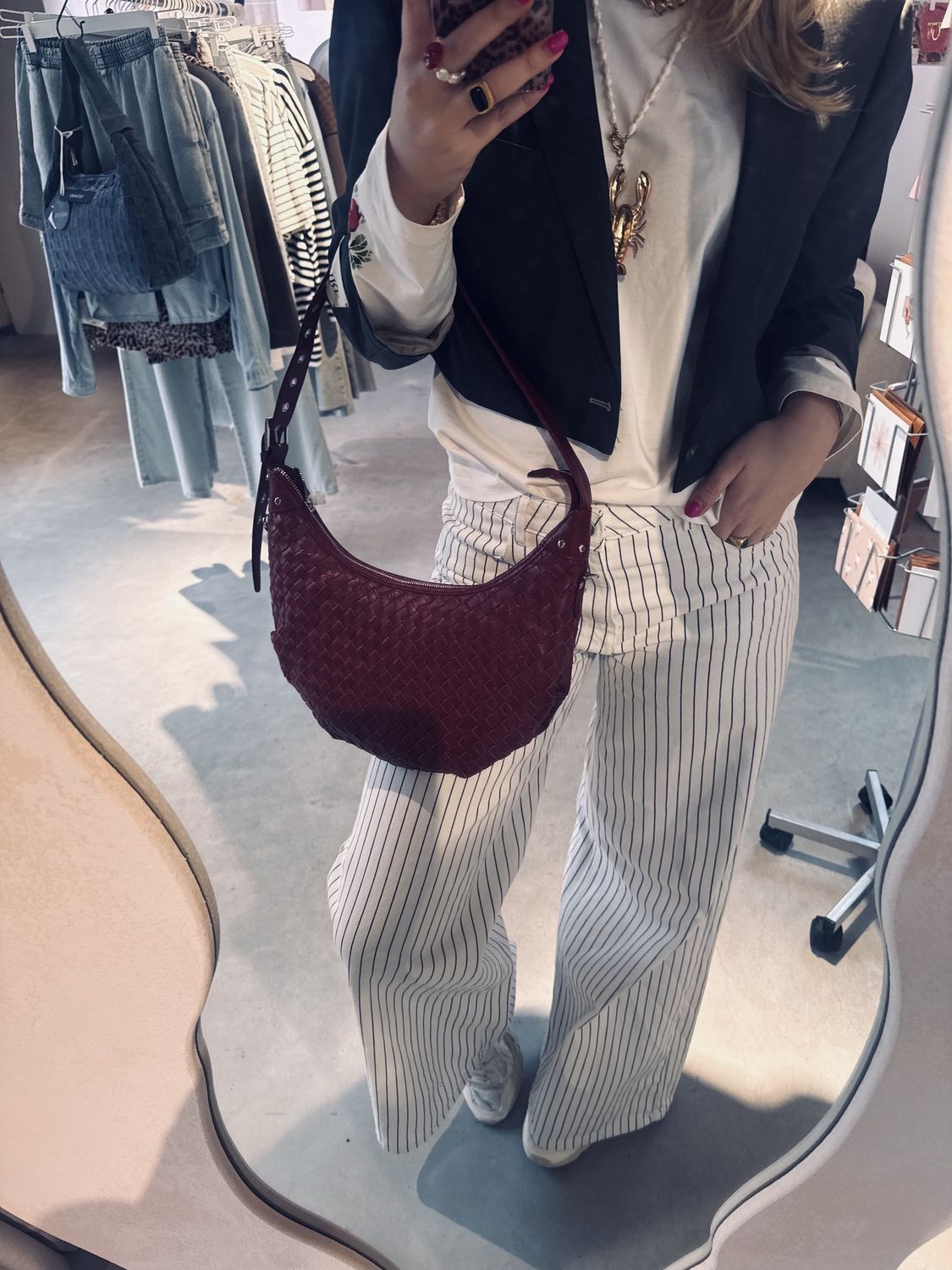 Dagmar braided mountain maroon - nunoo bags
