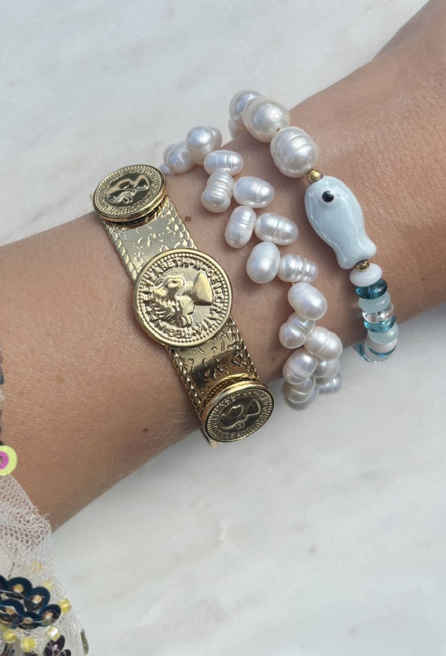bracelet hippy fish blue - bracelet