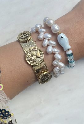 bracelet hippy fish blue - bracelet