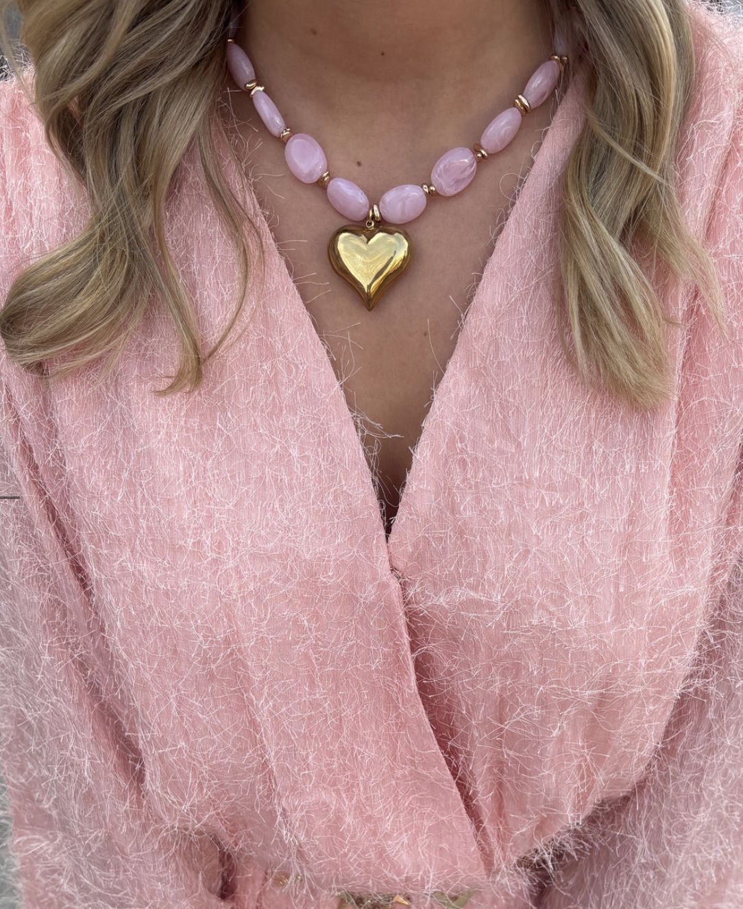 necklace amore rosa - flem the label