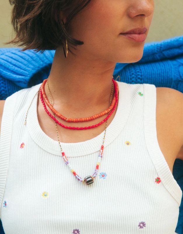 Tommy Coral necklace - Bonnie studio’s