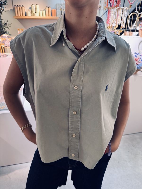 Ralph lauren blouse - kort mouwtje - Attire Amsterdam