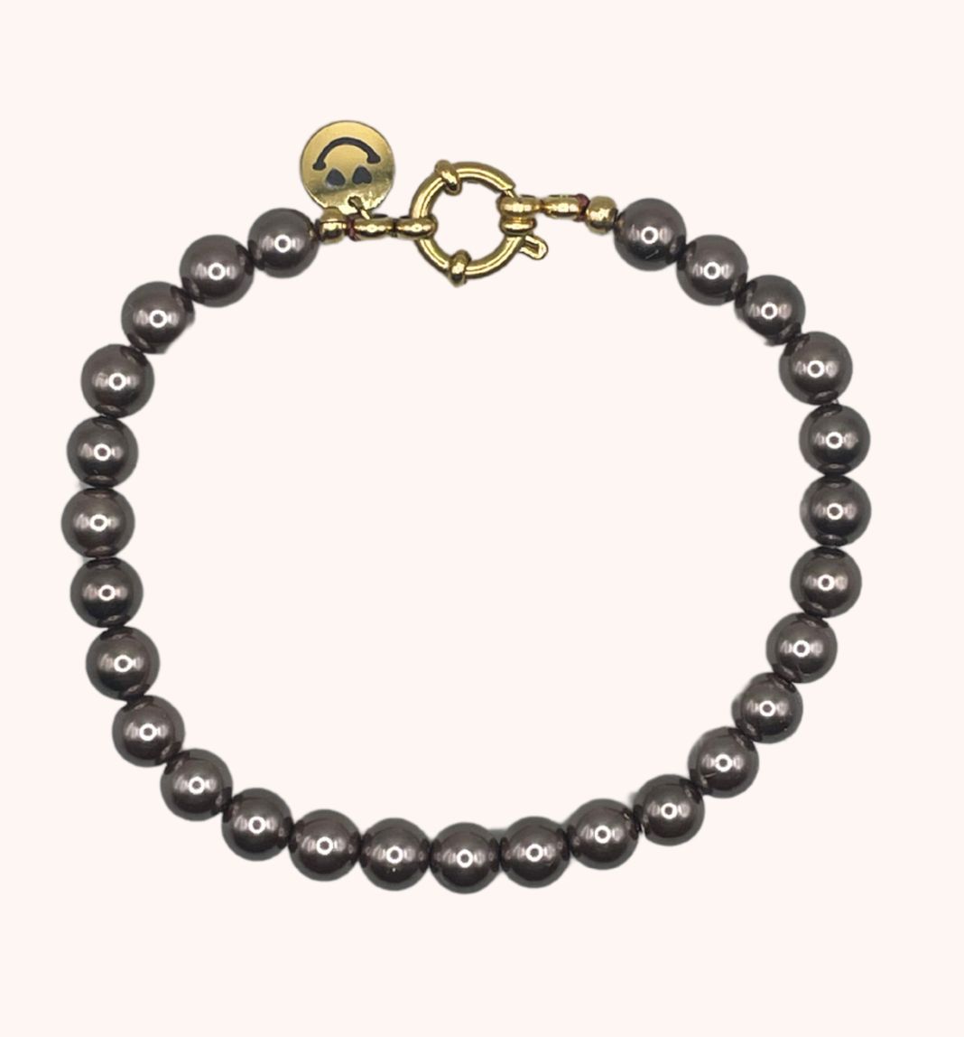 brown pearl bracelet - bonnie studios