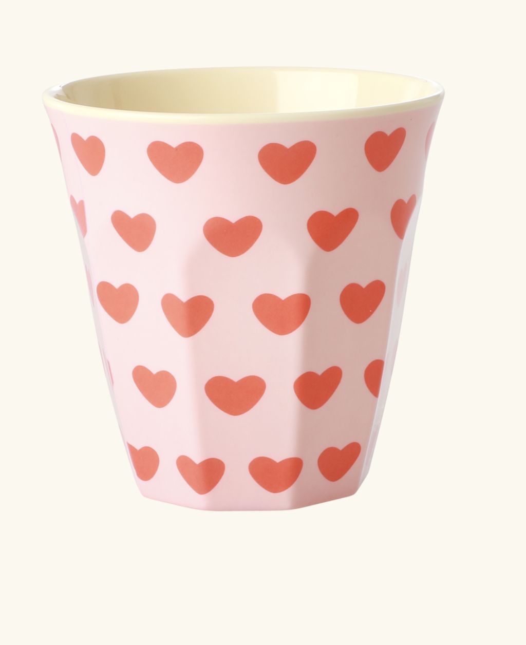 medium cup soft pink sweet hearts - rice