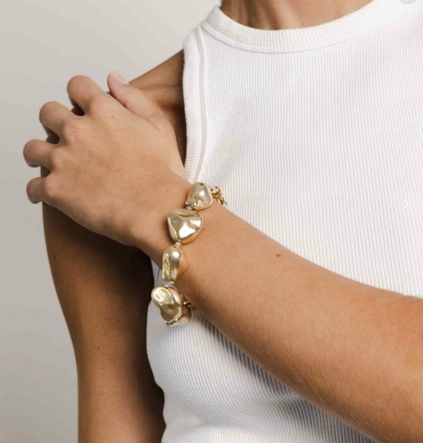 oceane statement bracelet (goud en zilver) - souvenirs de pomme