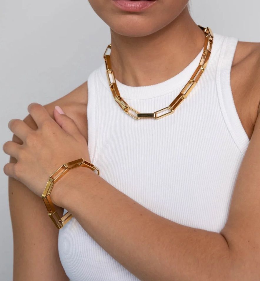 Link large bracelet - souvenirs de Pomme