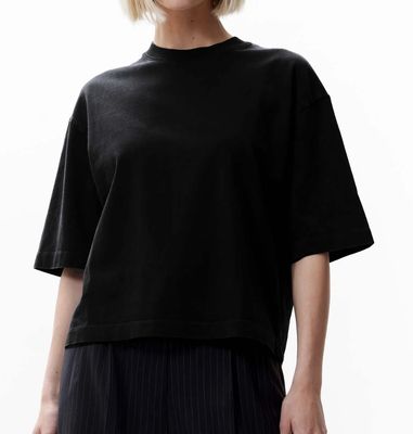 loose fit shirt black - catwalk junkie