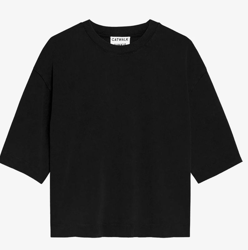 loose fit shirt black - catwalk junkie