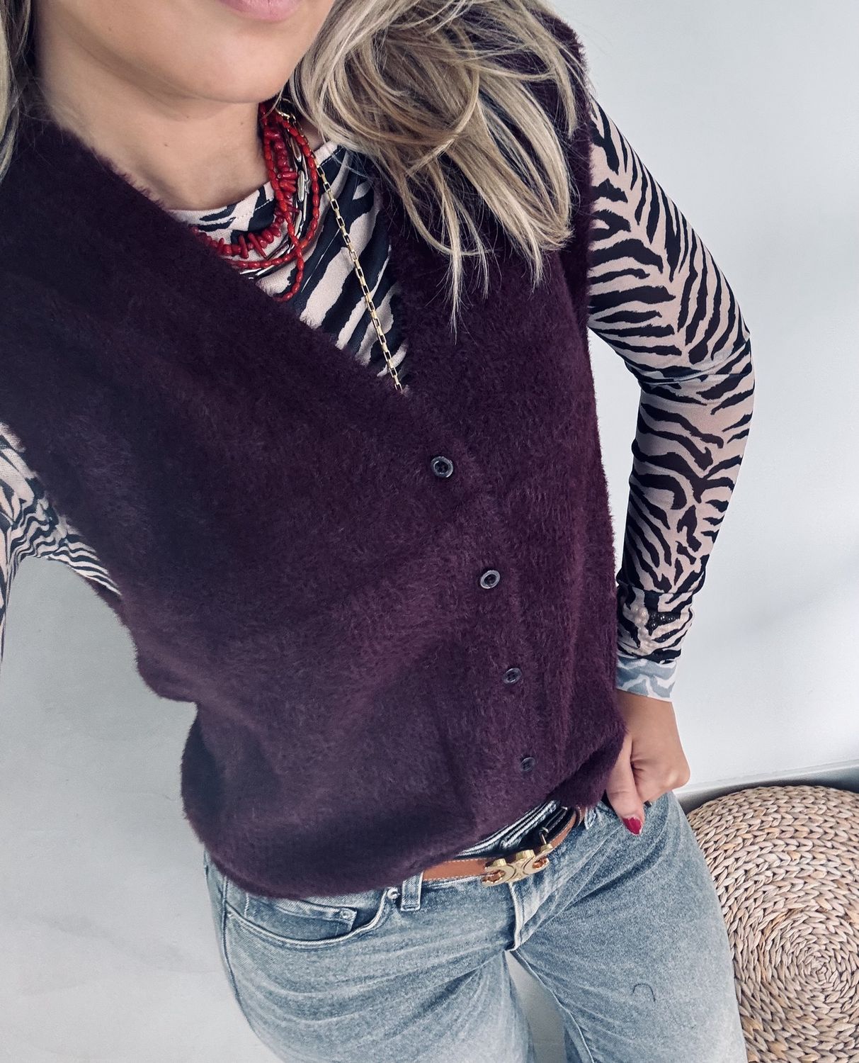 zebra mesh long sleeve - catwalk junkie