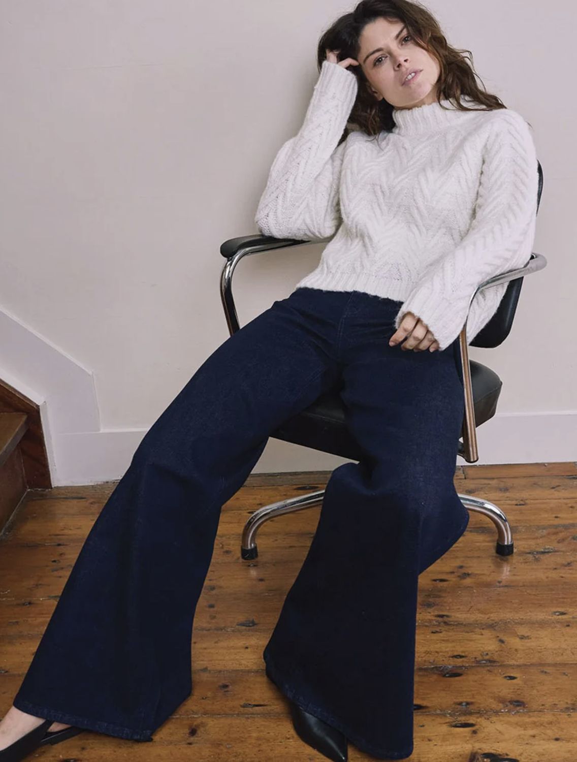 Moore wide denim pants - another label