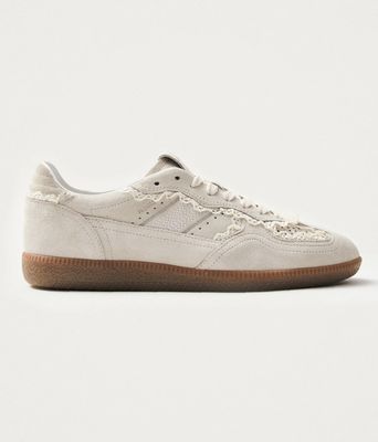 crochet cream leather sneakers - alohas