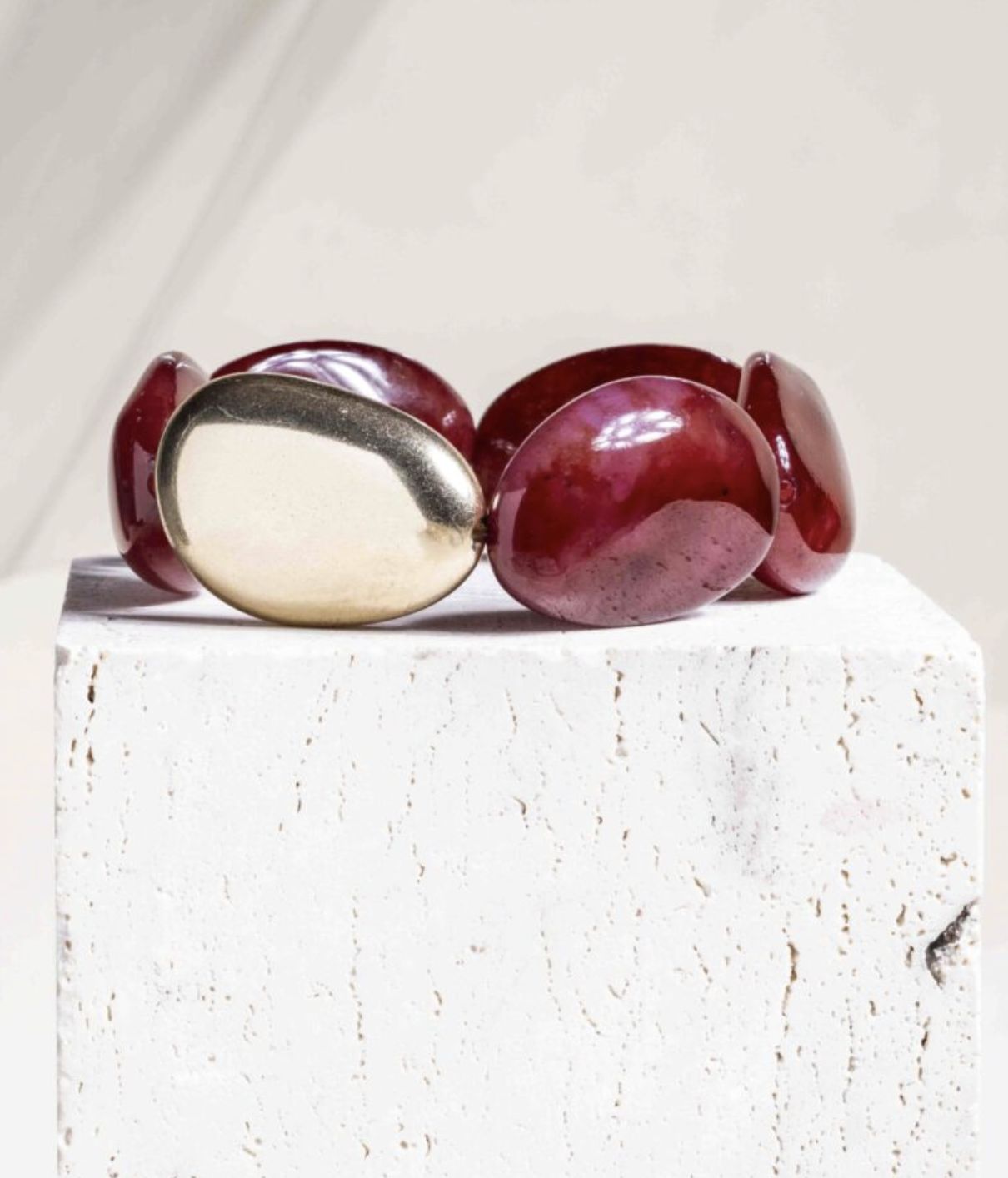 calliope red beads - souvenirs de pomme