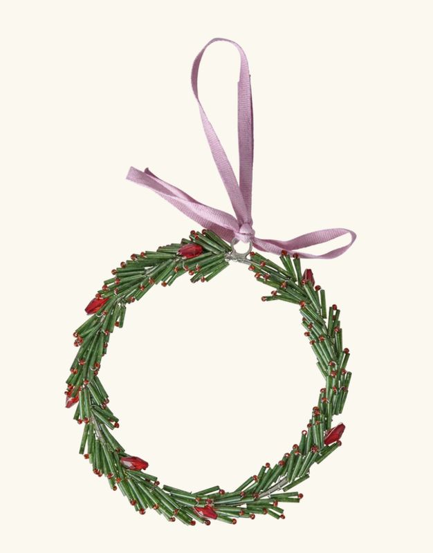 christmas wreath hanging ornament - rice