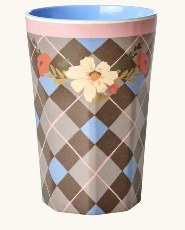 melamine cup with gorgeous tile - rice
