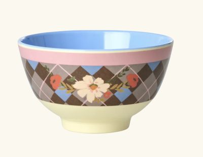 melamine bowl gorgeous til print small - rice
