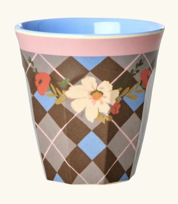 melamine bowl with gorgeous tile print small - rice