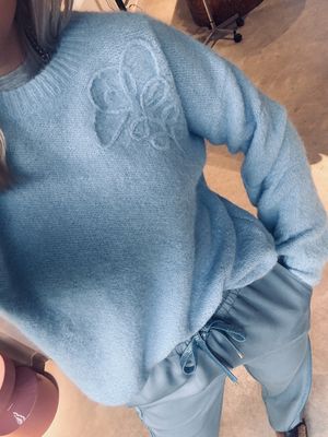moxi sweater blue  - heyb club