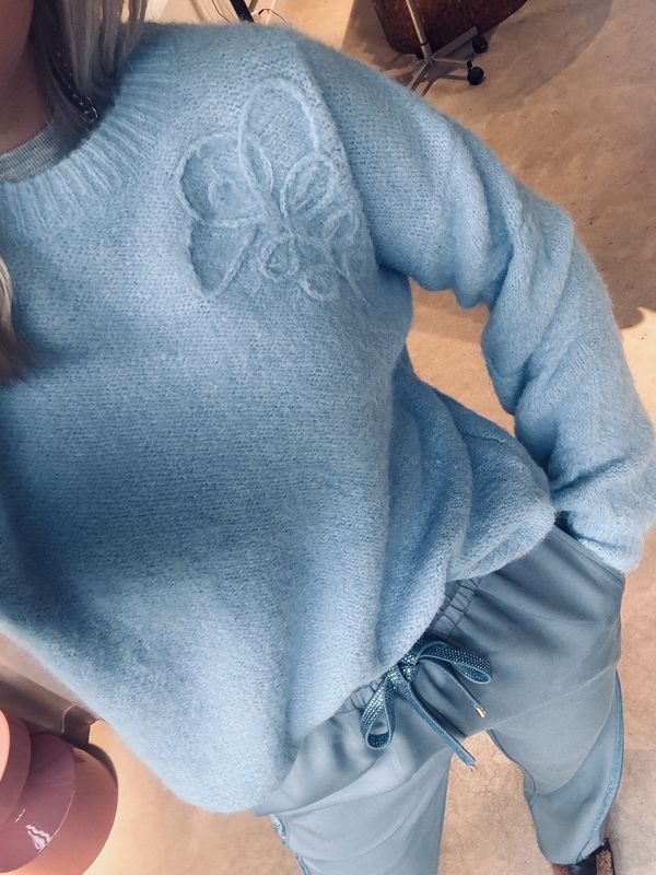 moxi sweater blue  - heyb club