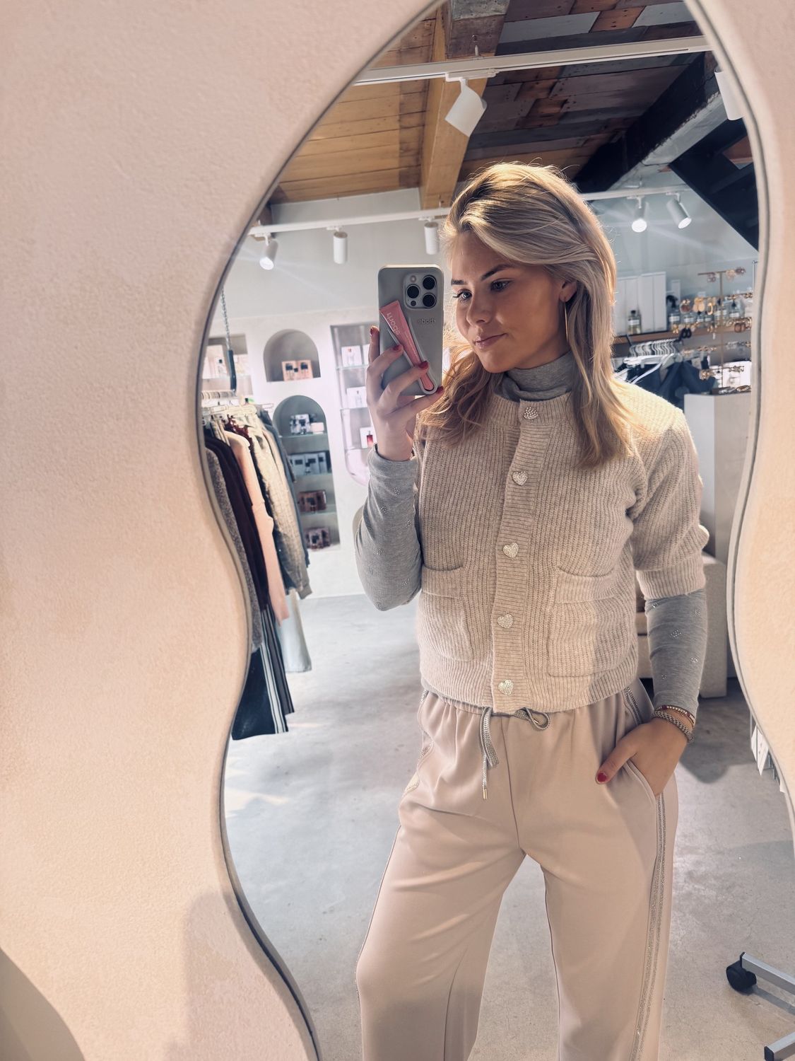 paris cardigan grey - heyb club