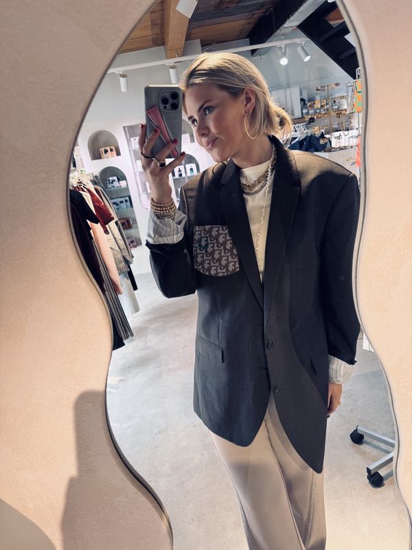 Blazer Dior groen detail  - Attire