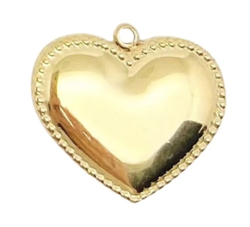 Heart gold pendant - bonnie studios