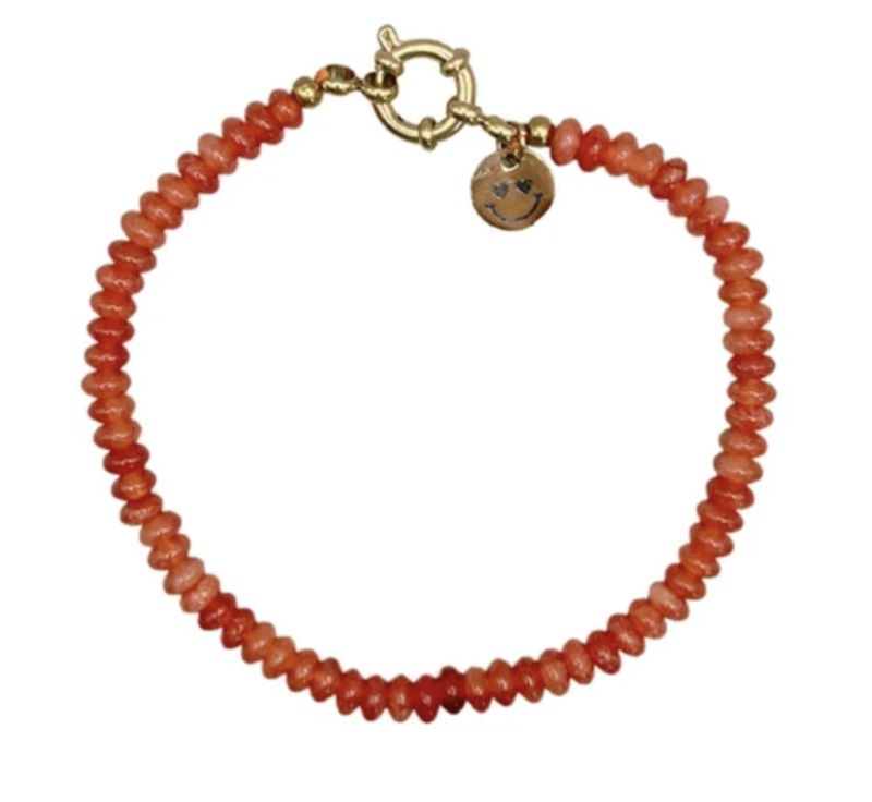 luc orange bracelet - bonnie studios