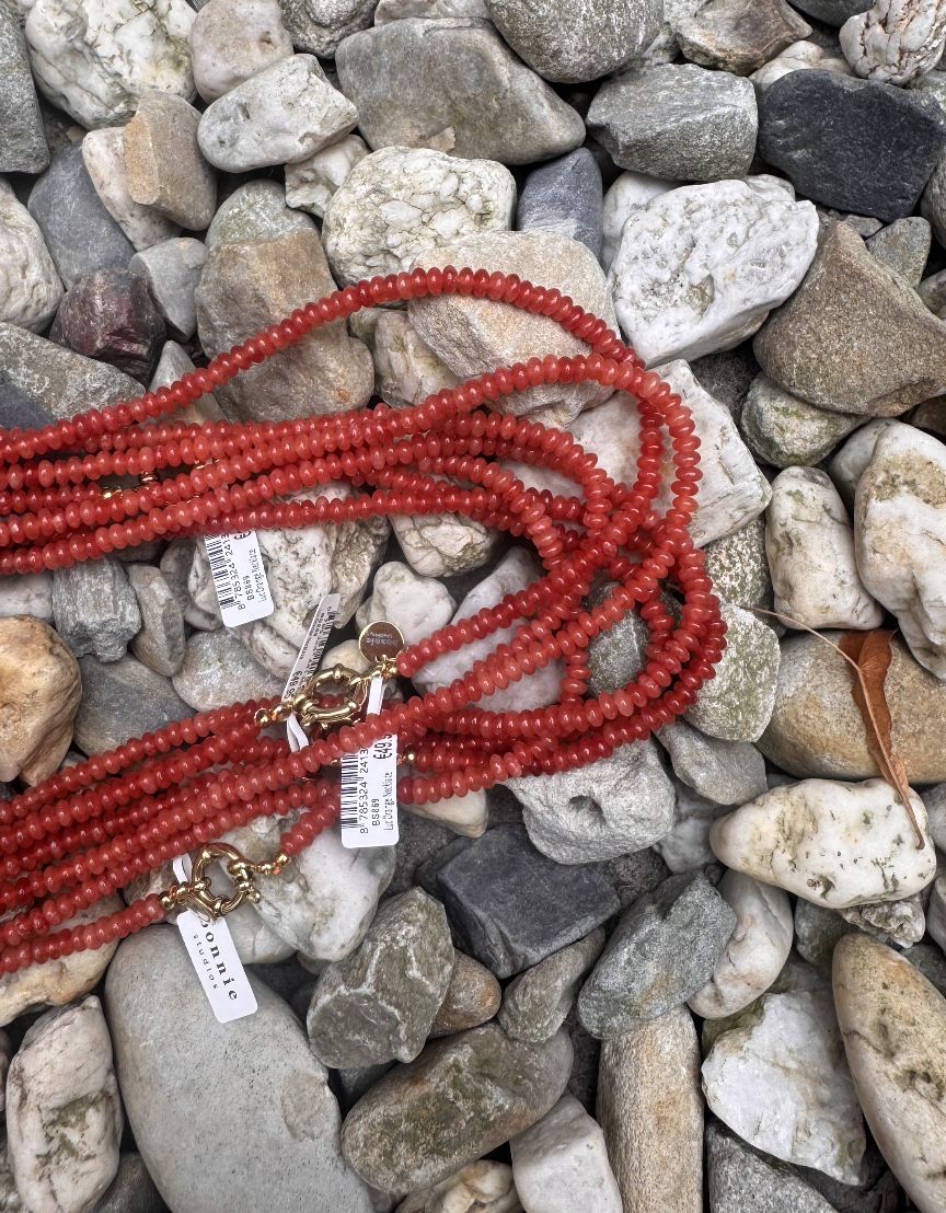 Luc orange necklace - bonnie studios