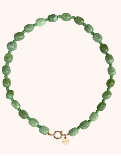 Olive green necklace - studio frenchie
