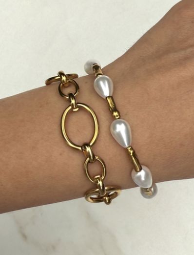 bracelet golden glam - studio frenchie