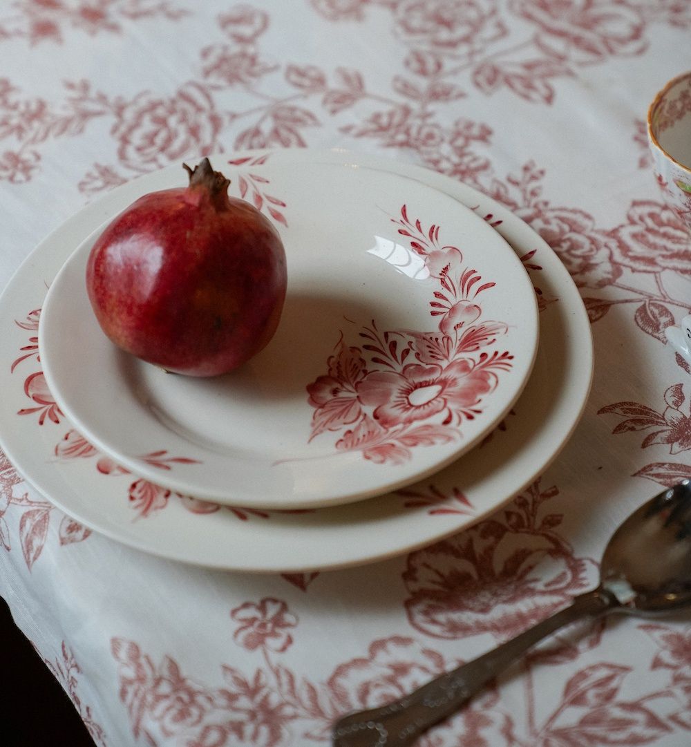 whimsical rose dinner plate - anna+nina