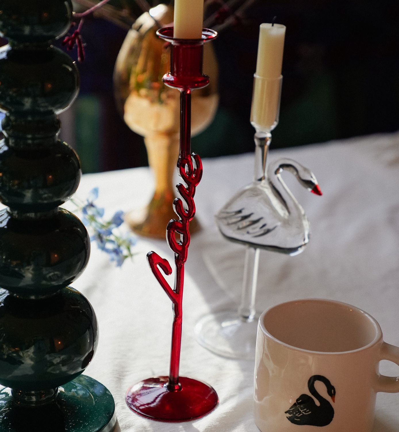 carmine love candle holder -anna +nina