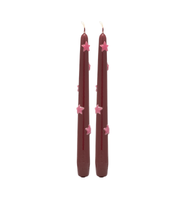 Noel Night Stars 3D Candle Set of 2 - anna+nina