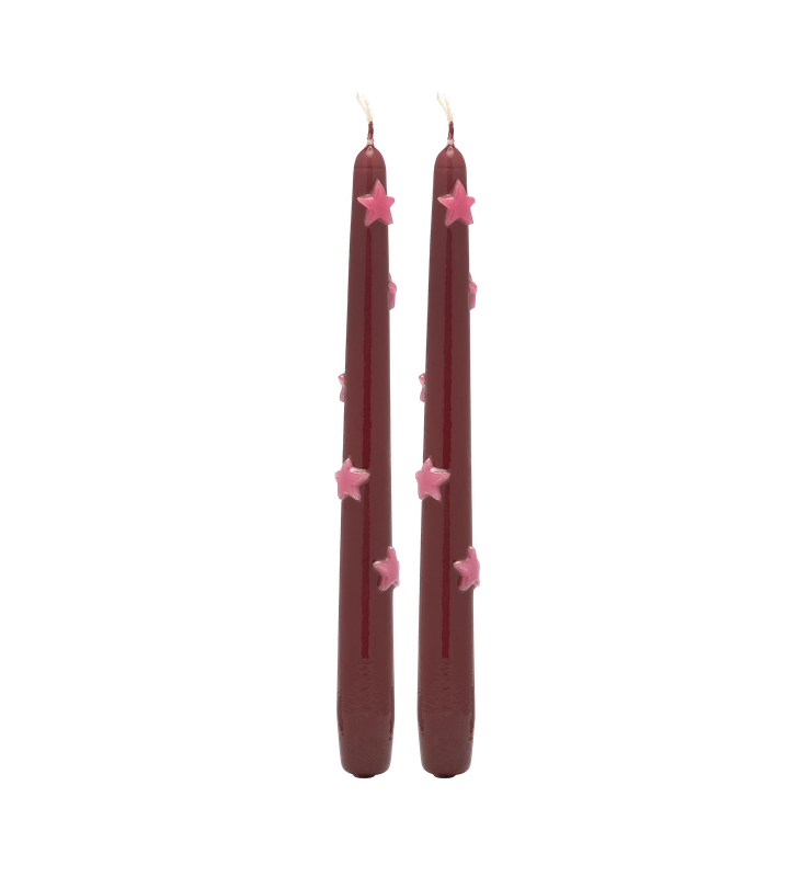 Noel Night Stars 3D Candle Set of 2 - anna+nina