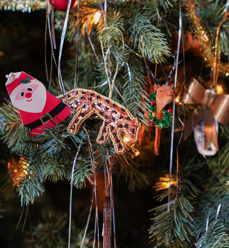 Festive leopard ornament - anna+nina