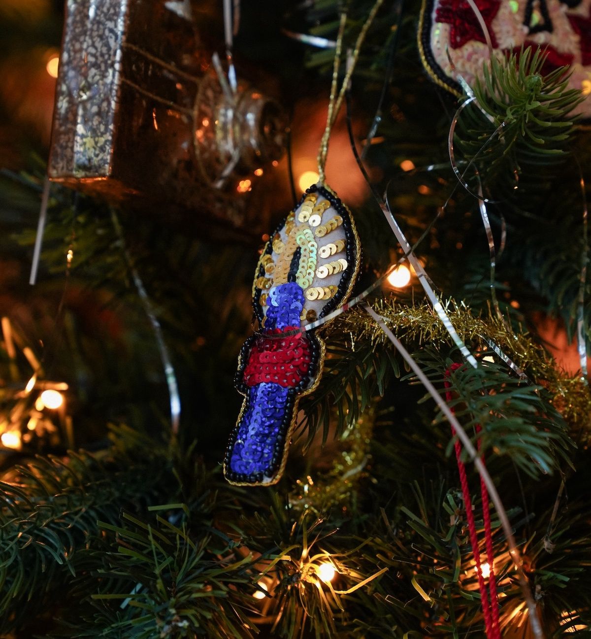 Glittery holy night ornament-  anna+nina