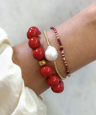 moonlight pearl bracelet - le veer