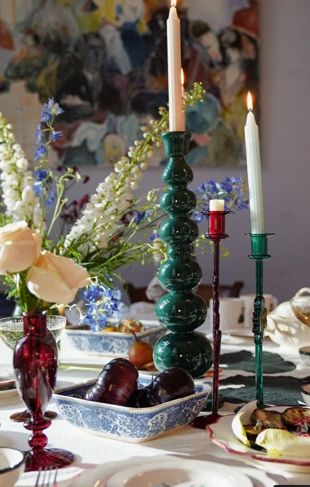 Neutral candle set of 2 - Anna+nina