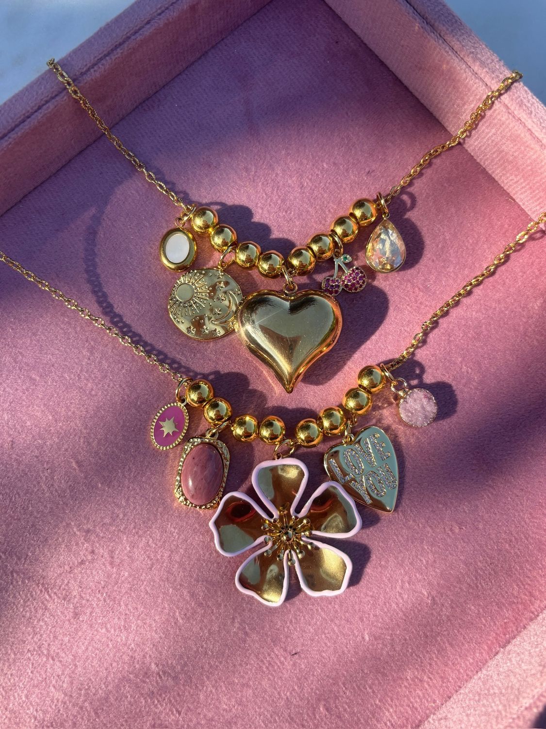 charm necklace fallon - flem the label