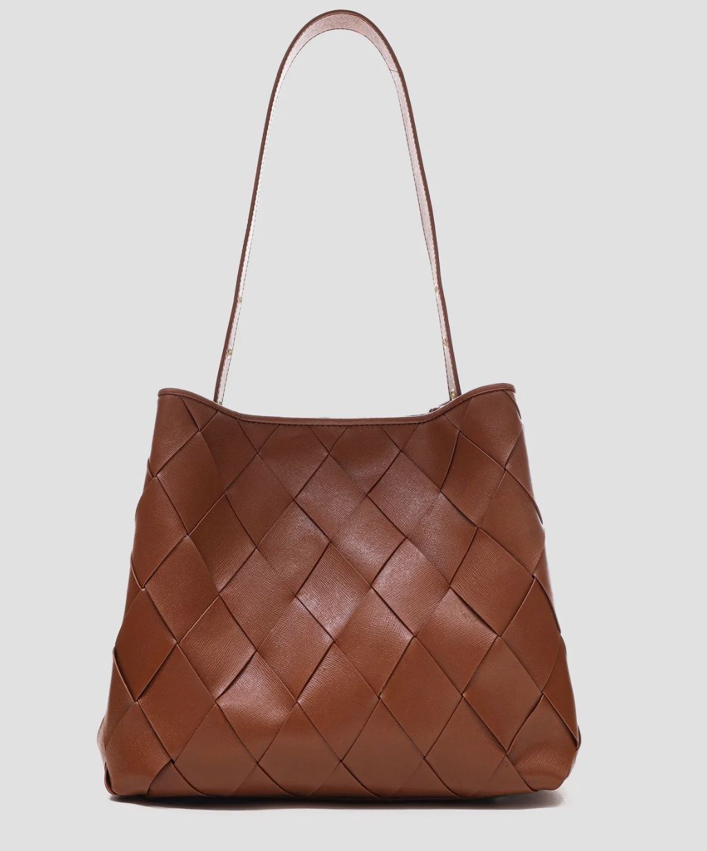 Chiara braided Florence Brown with gold - Nunoo bags