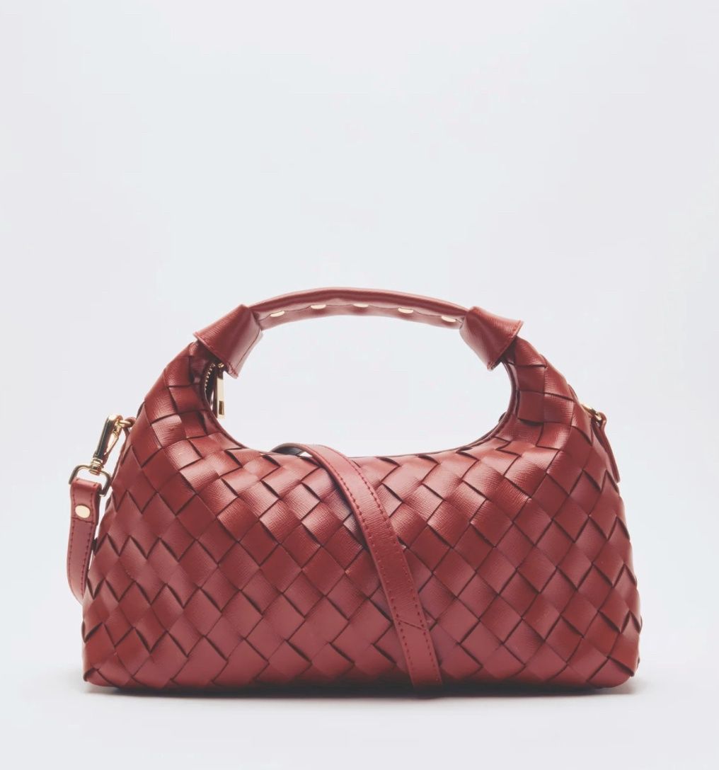Dandy braided Florence Maroon with gold - Nunoo bags