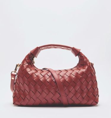Dandy braided Florence Maroon with gold - Nunoo bags
