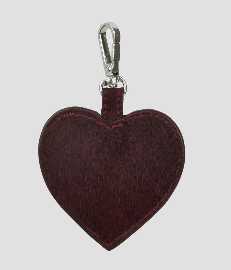 Bagcharm Heart deluxe Bordeaux - Nunoo bags