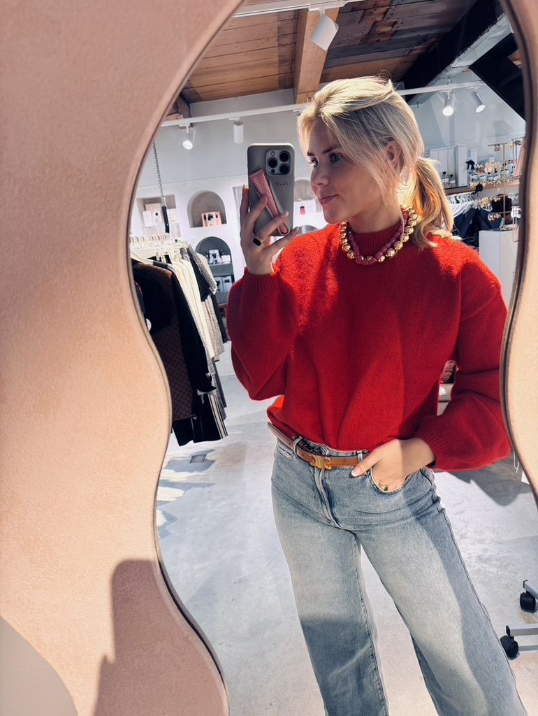 Dylou Knitted Pull - Red  - Another label