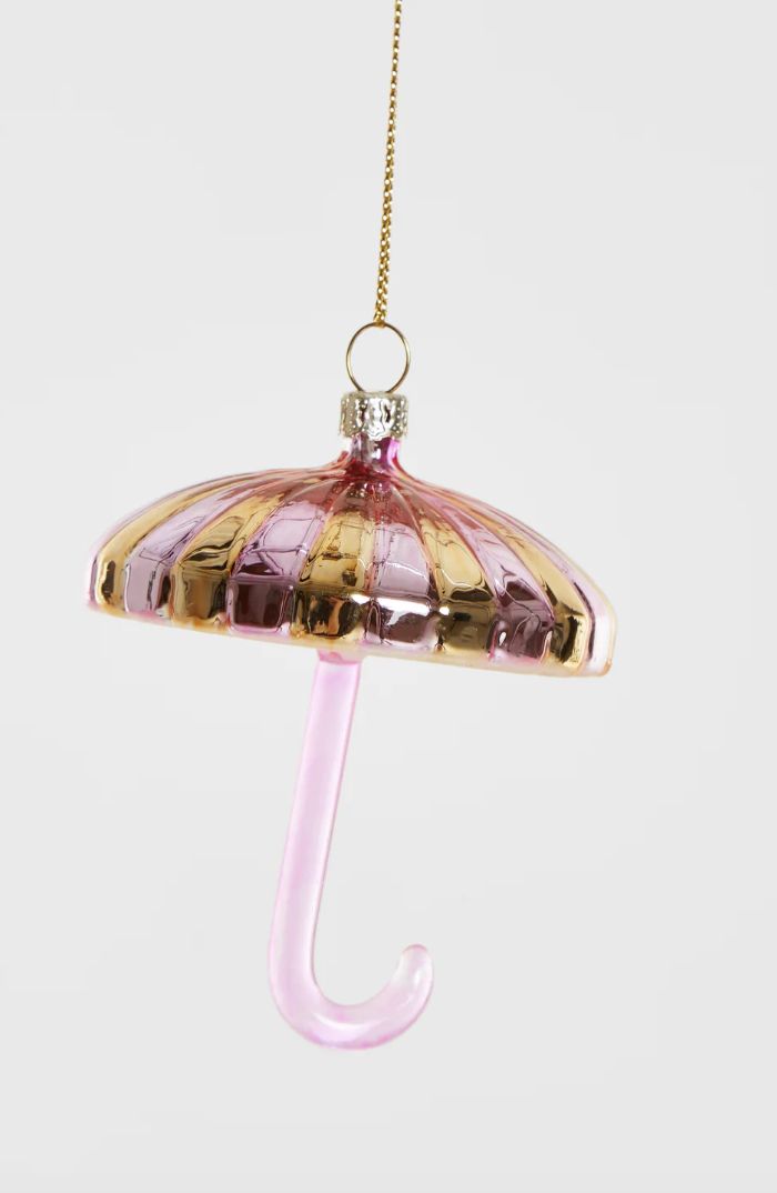 paraplu goud-roze ornament - yup in de boom