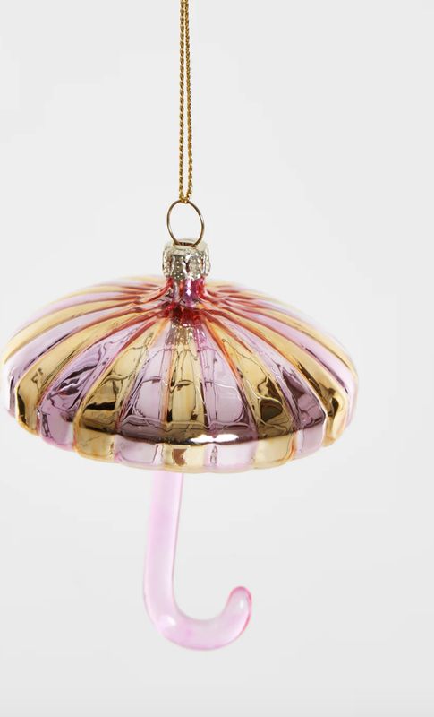 paraplu goud-roze ornament - yup in de boom