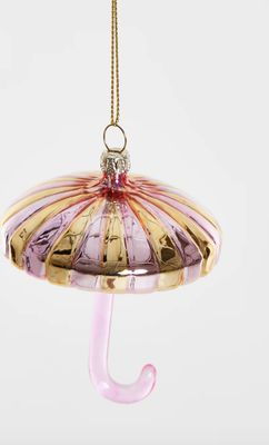 paraplu goud-roze ornament - yup in de boom